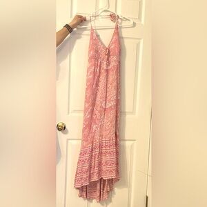 Hollister Pink Paisley Maxi Skirt